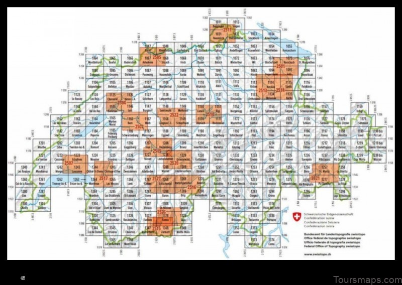 Map of Romont Switzerland