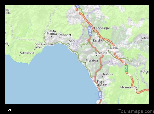 Map of Rotondella Italy