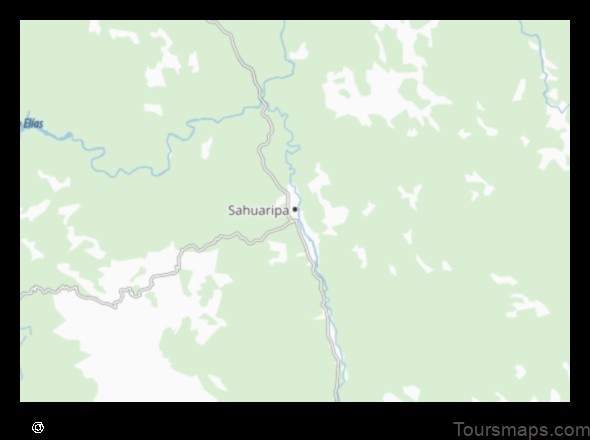 Map of Sahuaripa Mexico