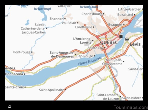 Map of Saint-Augustin Canada