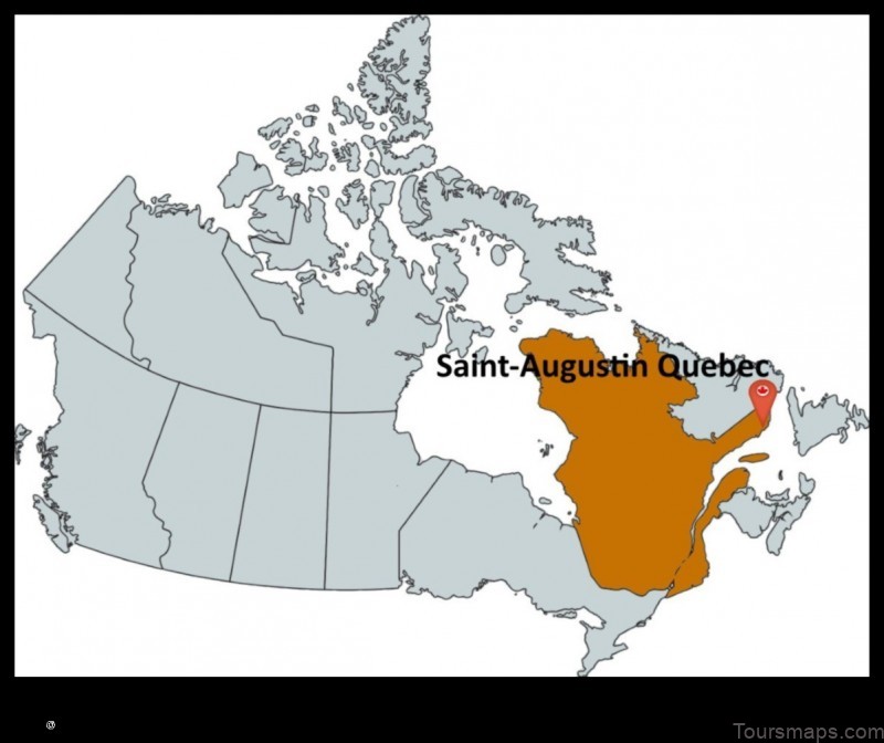 Map of Saint-Augustin Canada