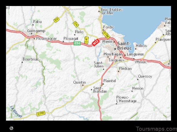 Map of Saint-Donan France