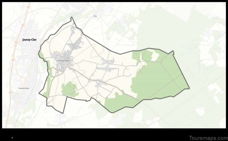 Map of Saint-Georges-lès-Baillargeaux France