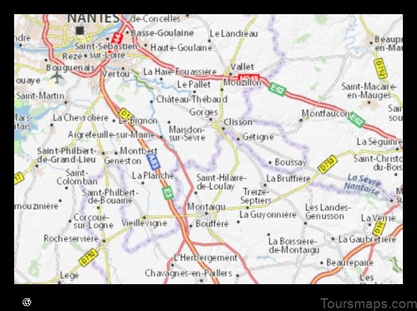 Map of Saint-Hilaire-de-Clisson France