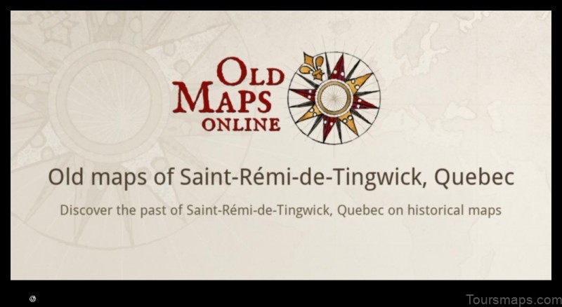 Map of Saint-Rémi-de-Tingwick Canada