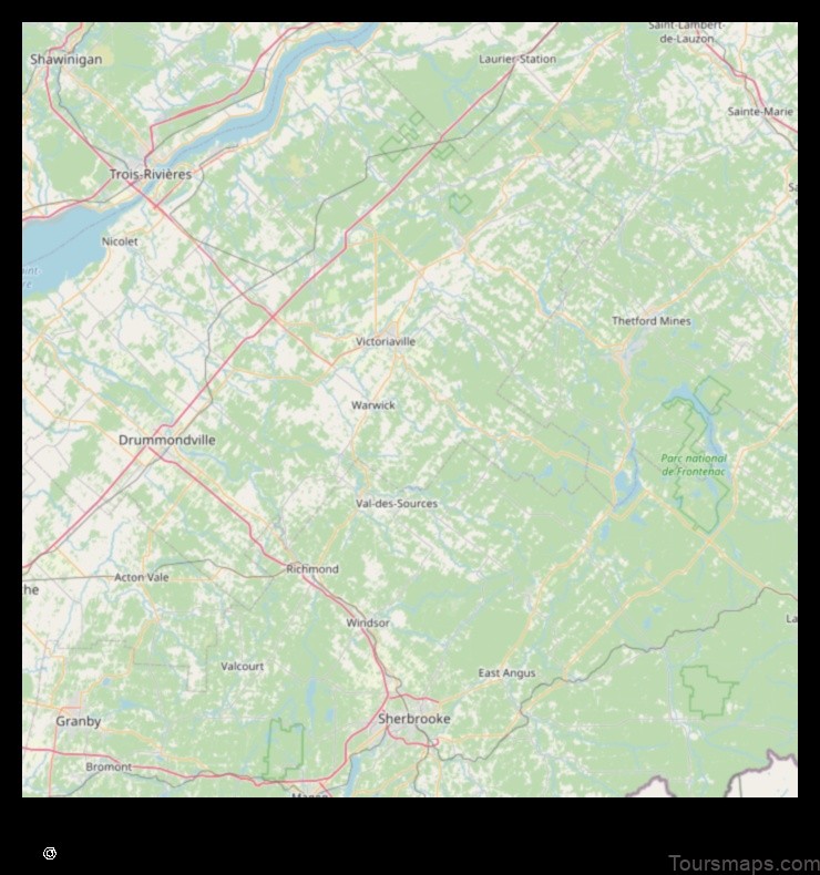 Map of Saint-Rémi-de-Tingwick Canada