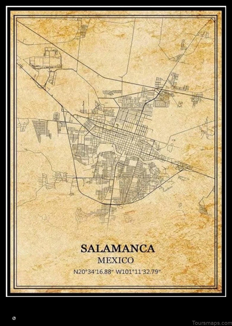 Map of Salamanca Mexico