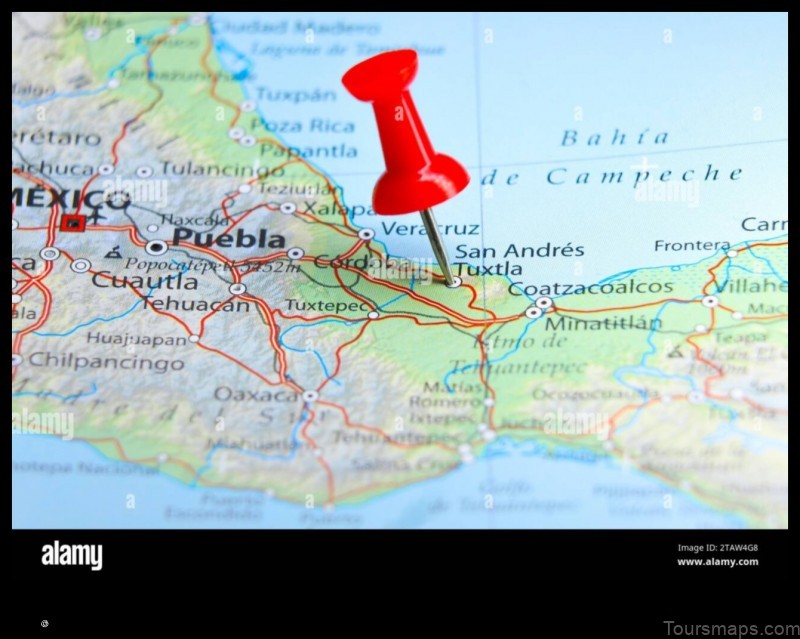 Map of San Andrés Cuexcontitlán Mexico