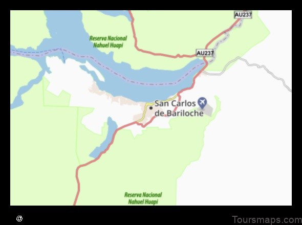 Map of San Carlos Argentina