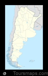 Map of San Francisco del Chañar Argentina