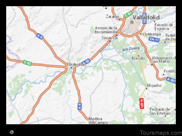 Map of San Miguel del Arroyo Spain