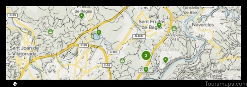 Map of Sant Fruitós de Bages Spain