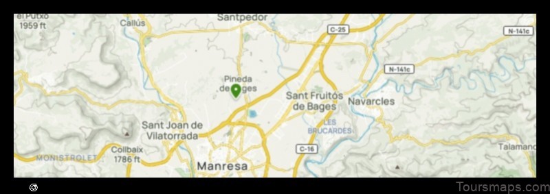 Map of Sant Fruitós de Bages Spain