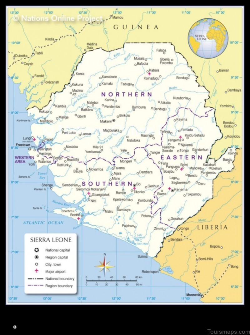 explore sawkta sierra leone with this detailed map