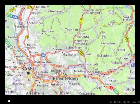 explore schopfheim germany with this detailed map