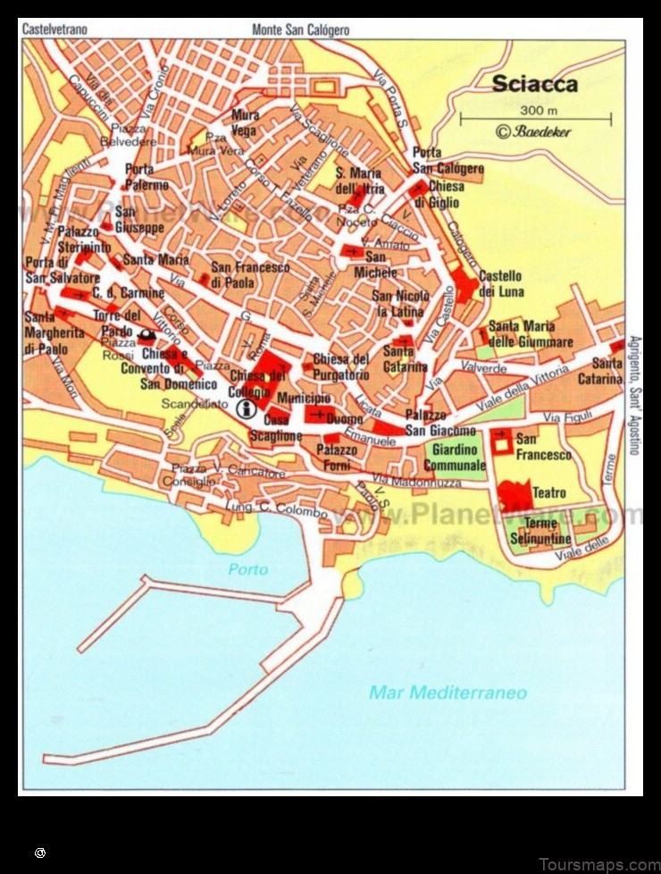 Map of Sciacca Italy