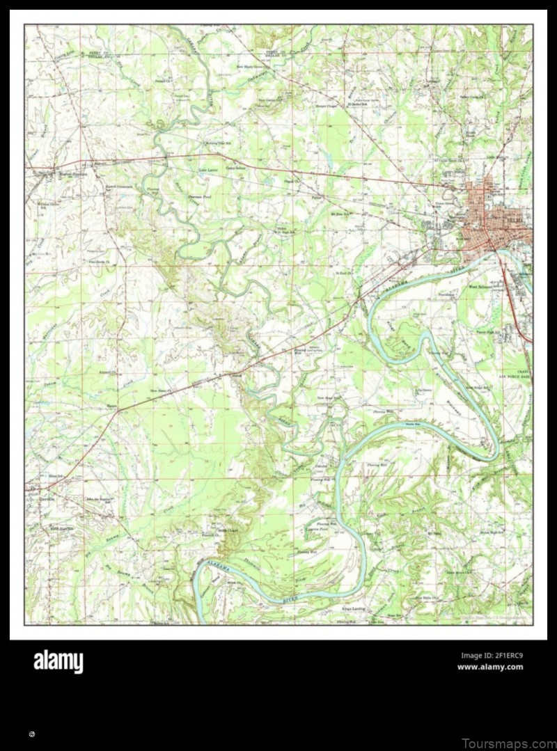 Map of Selma United States