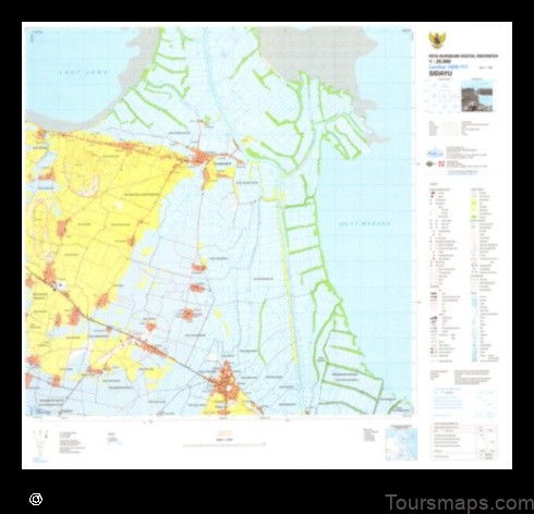 Map of Sidayu Indonesia