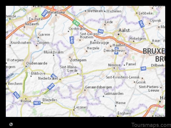 Map of Sint-Lievens-Esse Belgium