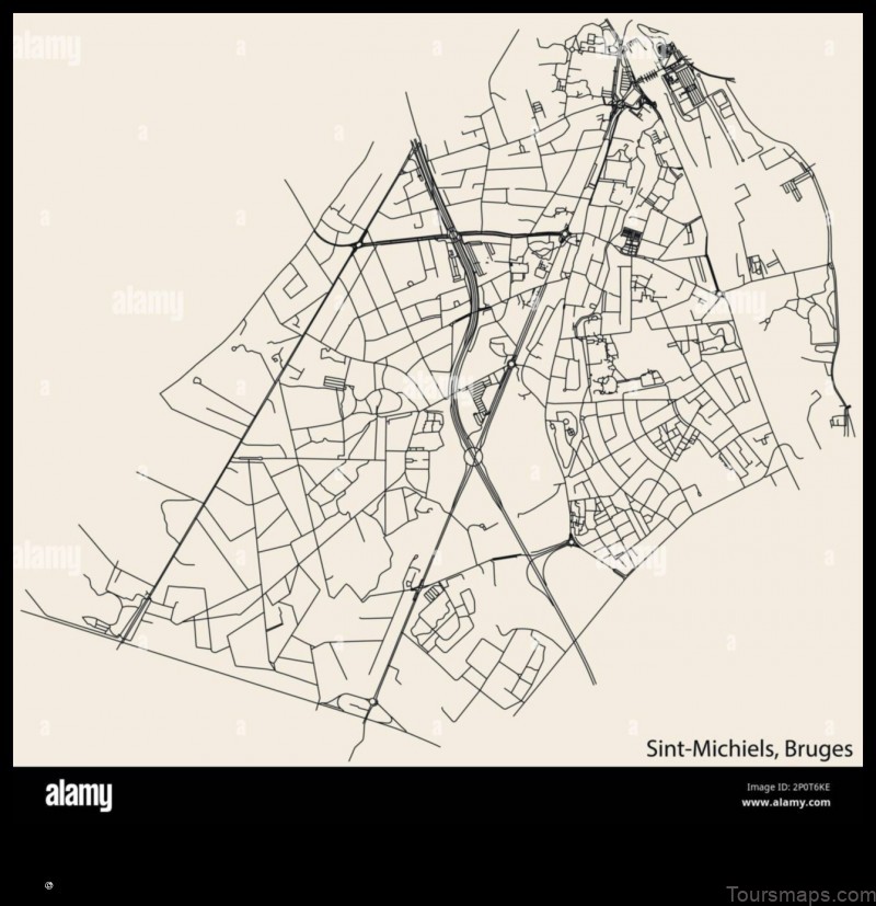 Map of Sint-Michiels Belgium