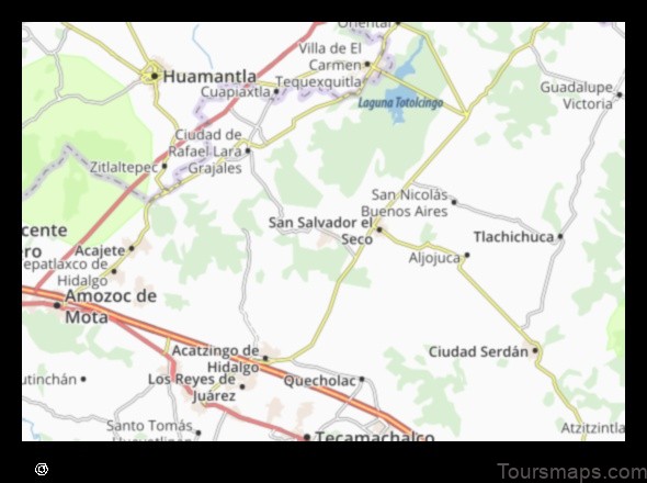 Map of Soltepec Mexico