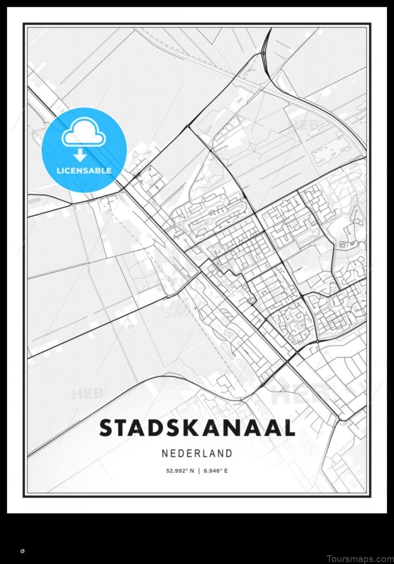 Map of Stadskanaal Netherlands