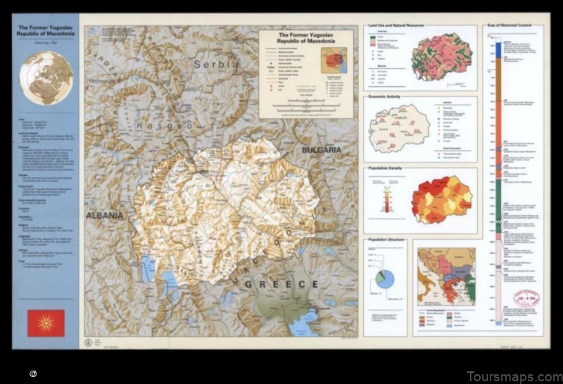 Map of Stojakovo Macedonia, The former Yugoslav Rep. of