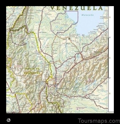 Map of Suárez Colombia