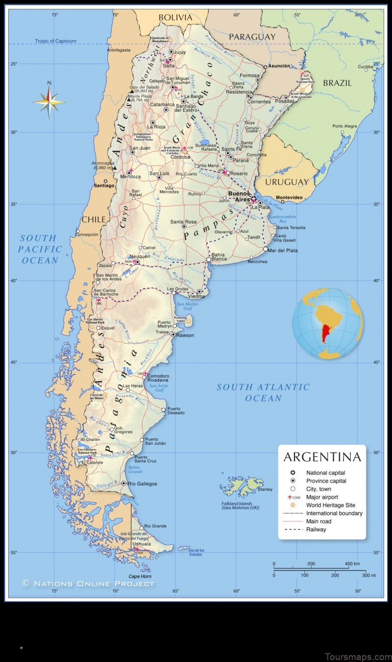 Map of Sunchales Argentina