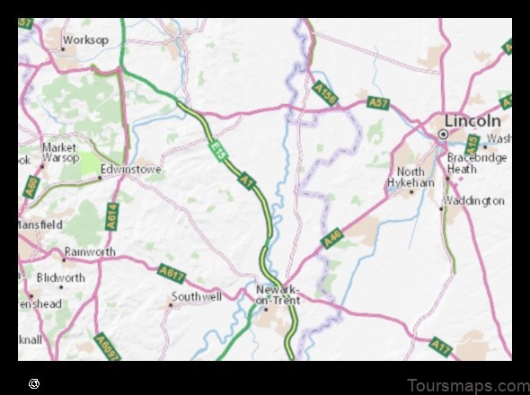 explore sutton on trent united kingdom with this detailed map