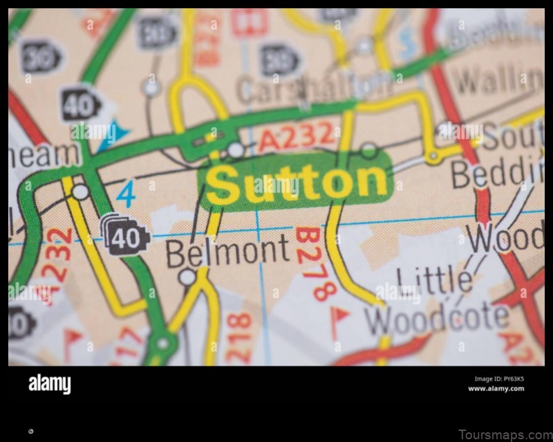 Map of Sutton on Trent United Kingdom