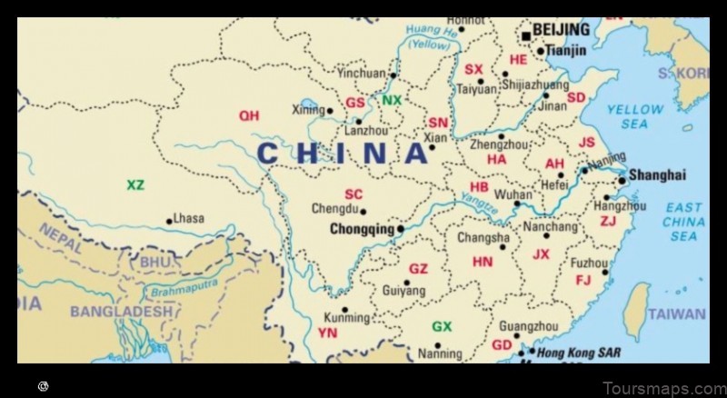 Map of Tahe China