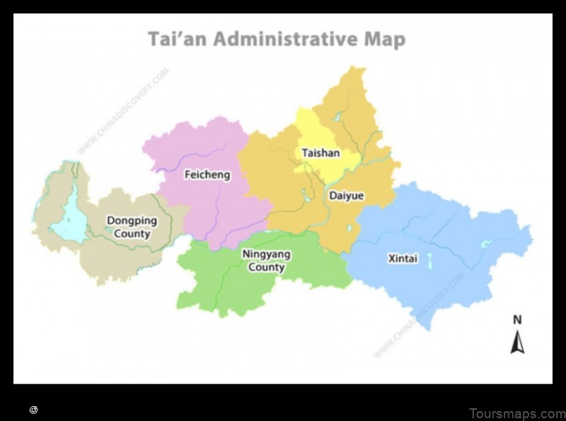 Map of Taian China