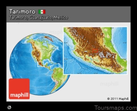 Map of Tarimoro Mexico