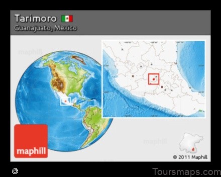 Map of Tarimoro Mexico