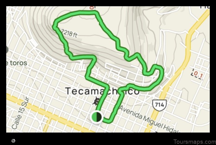 Map of Tecamachalco Mexico