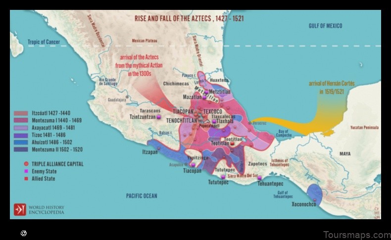 Map of Moctezuma Mexico