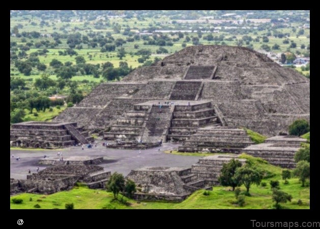 Map of Teotihuacán Mexico