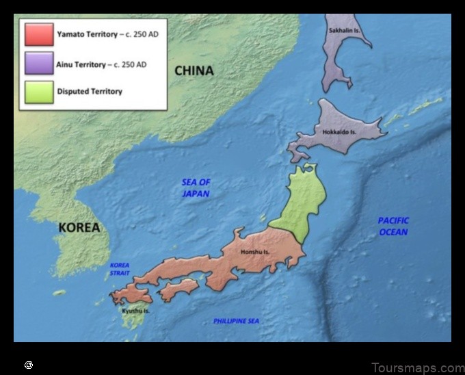 Map of Yamato Japan