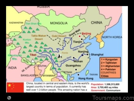 Map of Liangqing China