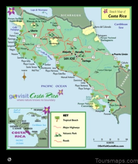 Map of Carrillos Costa Rica