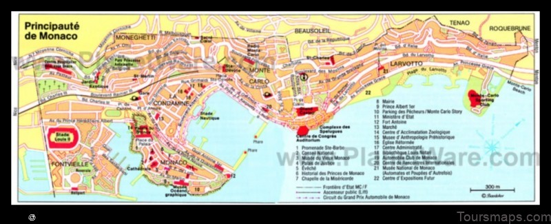 Map of Montecarlo Italy