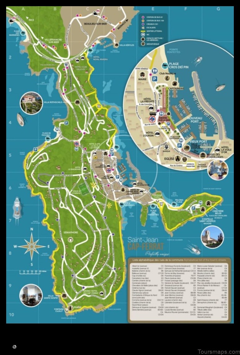 Map of Saint-Jean-Cap-Ferrat France