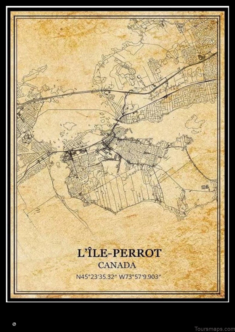 Map of LÎle-Perrot Canada