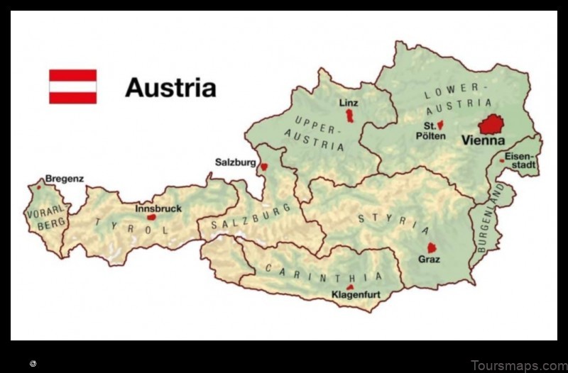 Map of Gastern Austria