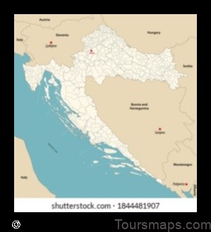 Map of Senj Croatia