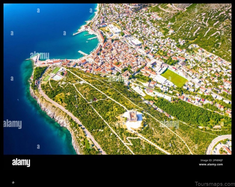 Map of Senj Croatia