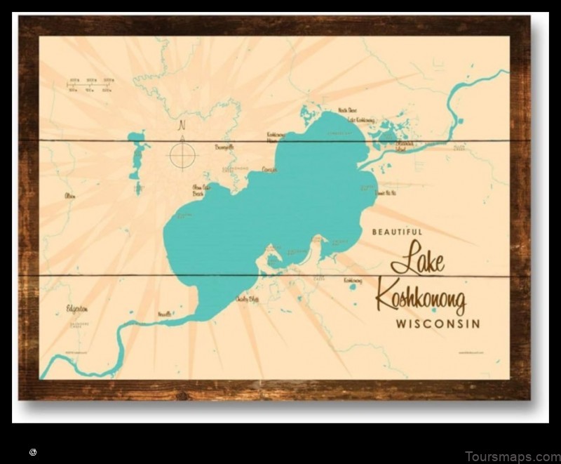 explore the beauty of lake koshkonong with this interactive map of the united states.