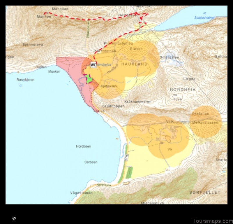 Map of Stranda Norway