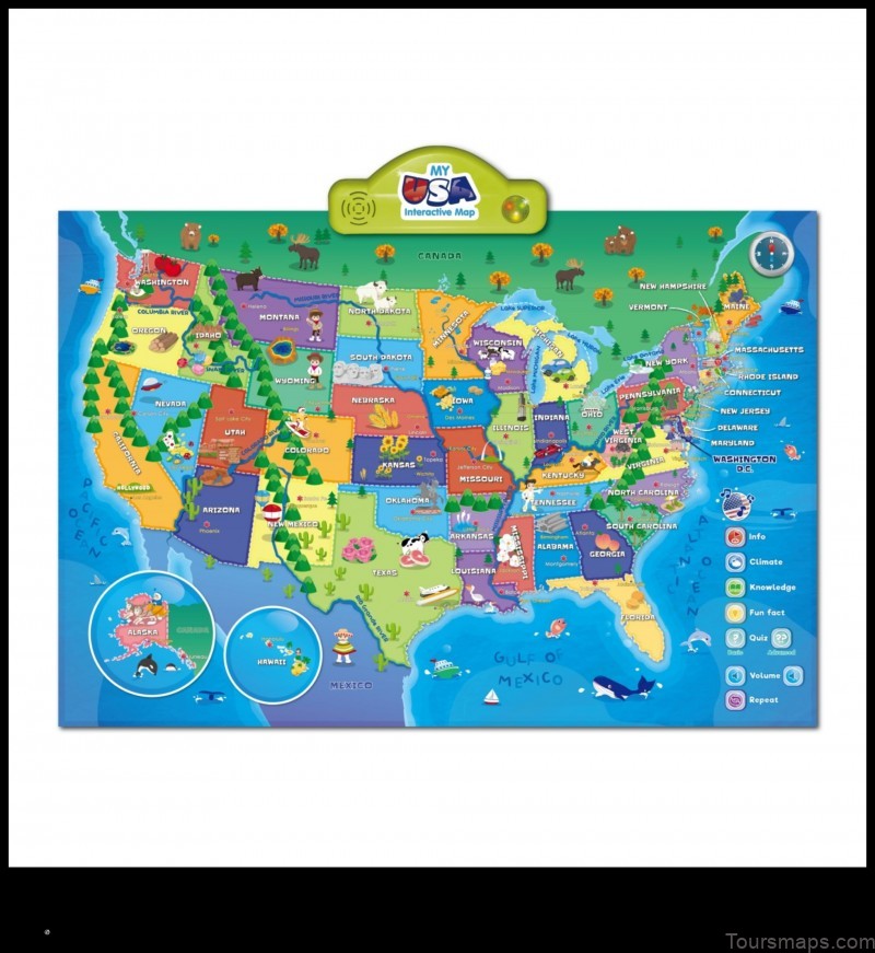 Map of Center United States
